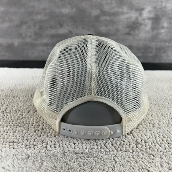 Vintage Funny Saying Mesh Snapback Trucker Hat OSFA Two Tone Cap Bald Guy - Picture 4 of 7